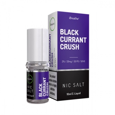 BLACKCURRANT CRUSH iBreathe Nic Salt E-Liquid | 20mg - 10ml